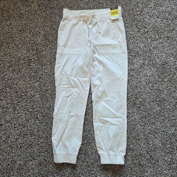 NWT Buffalo David Bitton Women's Soft Tencel Pull-on Jogger Sz Small Cream New - Picture 1 of 8